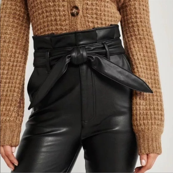 Abercrombie & Fitch Faux Leather Paper Bag - Picture 2 of 8